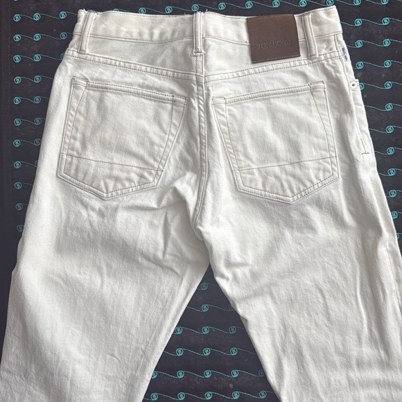 Tom Ford Classic Cream Jeans - Picture 3 of 4